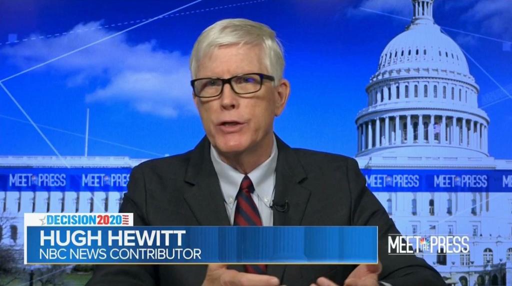 An image of Hugh Hewitt on Meet the Press