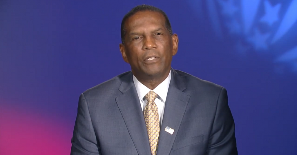 An image of right-wing commentator and House candidate Burgess Owens