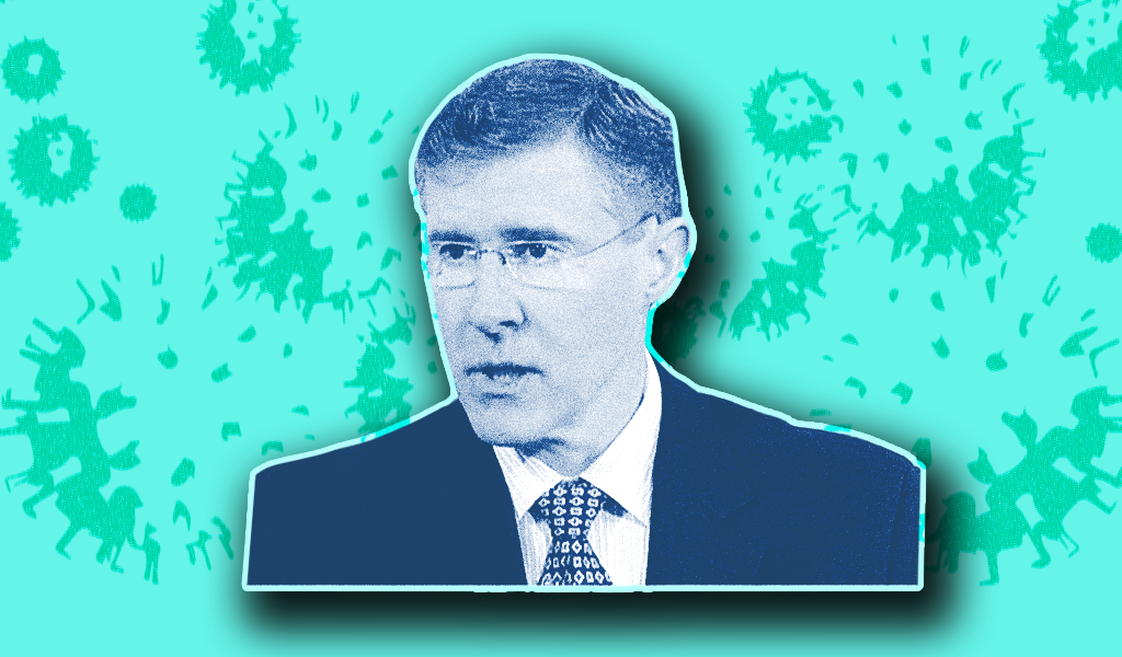 An image of Scott O'Grady and coronavirus