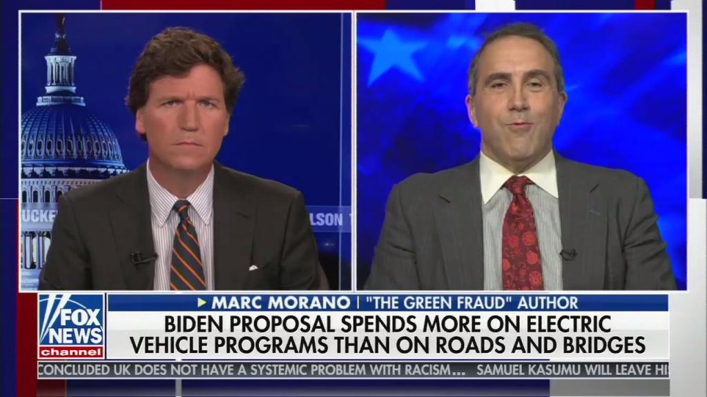 Tucker Carlson makes a compelling case against Biden's infrastructure plan for climate deniers and white supremacists