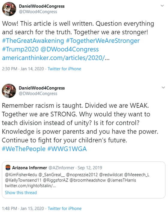 Daniel Wood Twitter QAnon