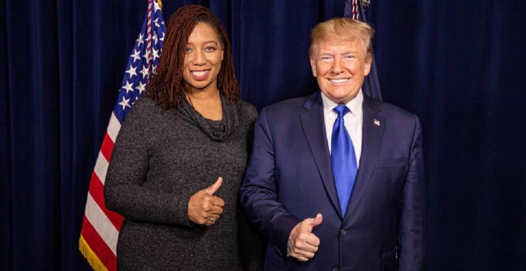 Stacy Washington with Donald Trump