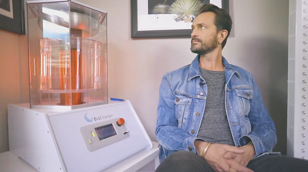 Luke Storey and a Biocharger