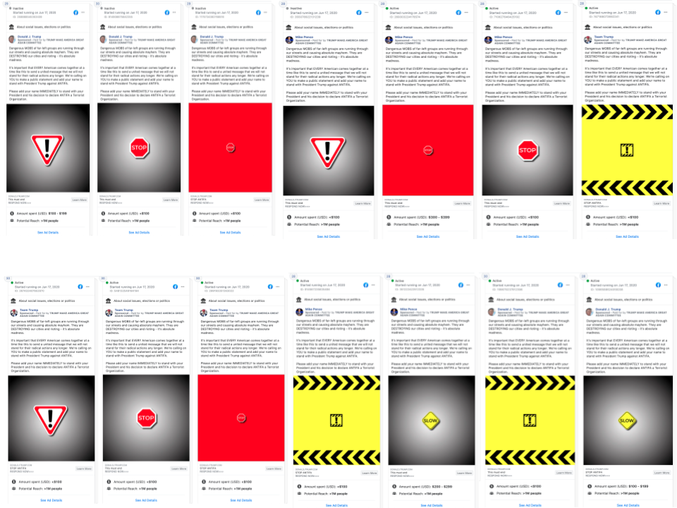 image of trump campaign facebook ads