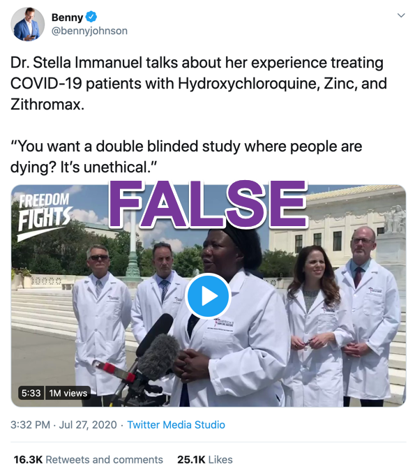 Benny Johnson coronavirus video