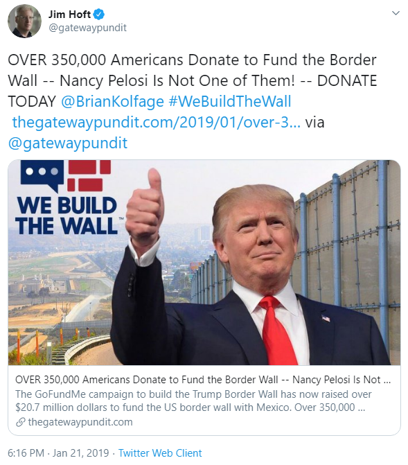 Jim Hoft and We Build the Wall tweet image