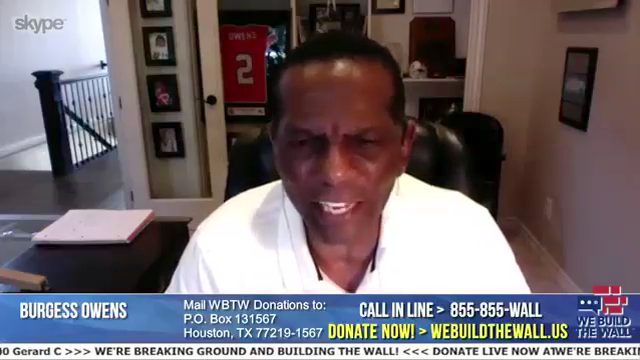 Burgess Owens helps raise money for We Build the Wall