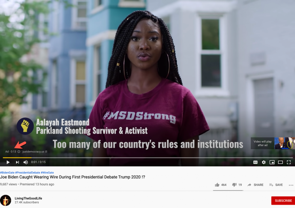 Biden wire YouTube ads2