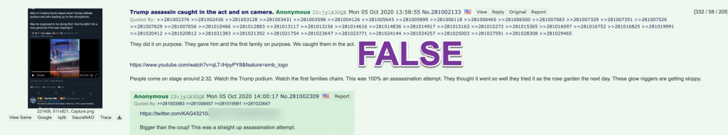 Trump debate coronavirus 4chan