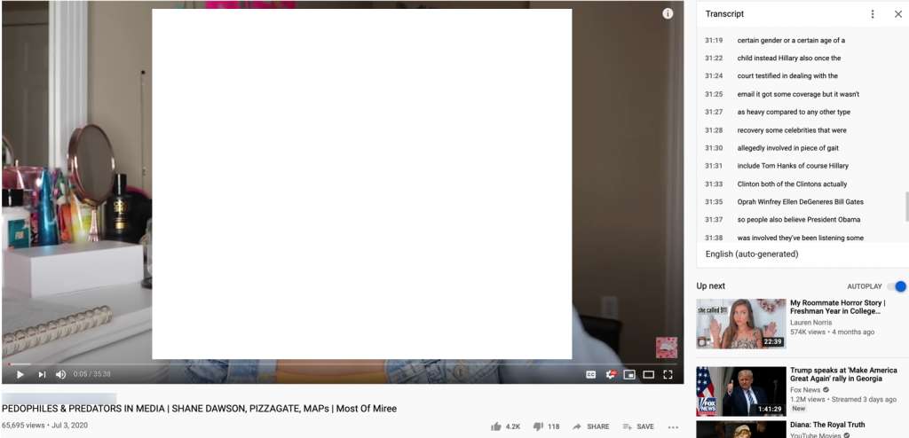 YouTube Pizzagate1