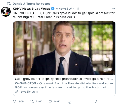 sinclair trump tweet