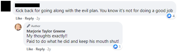 Marjorie Taylor Greene on Parkland shooting: “My thoughts exactly!! Paid to do what he did and keep his mouth shut!”