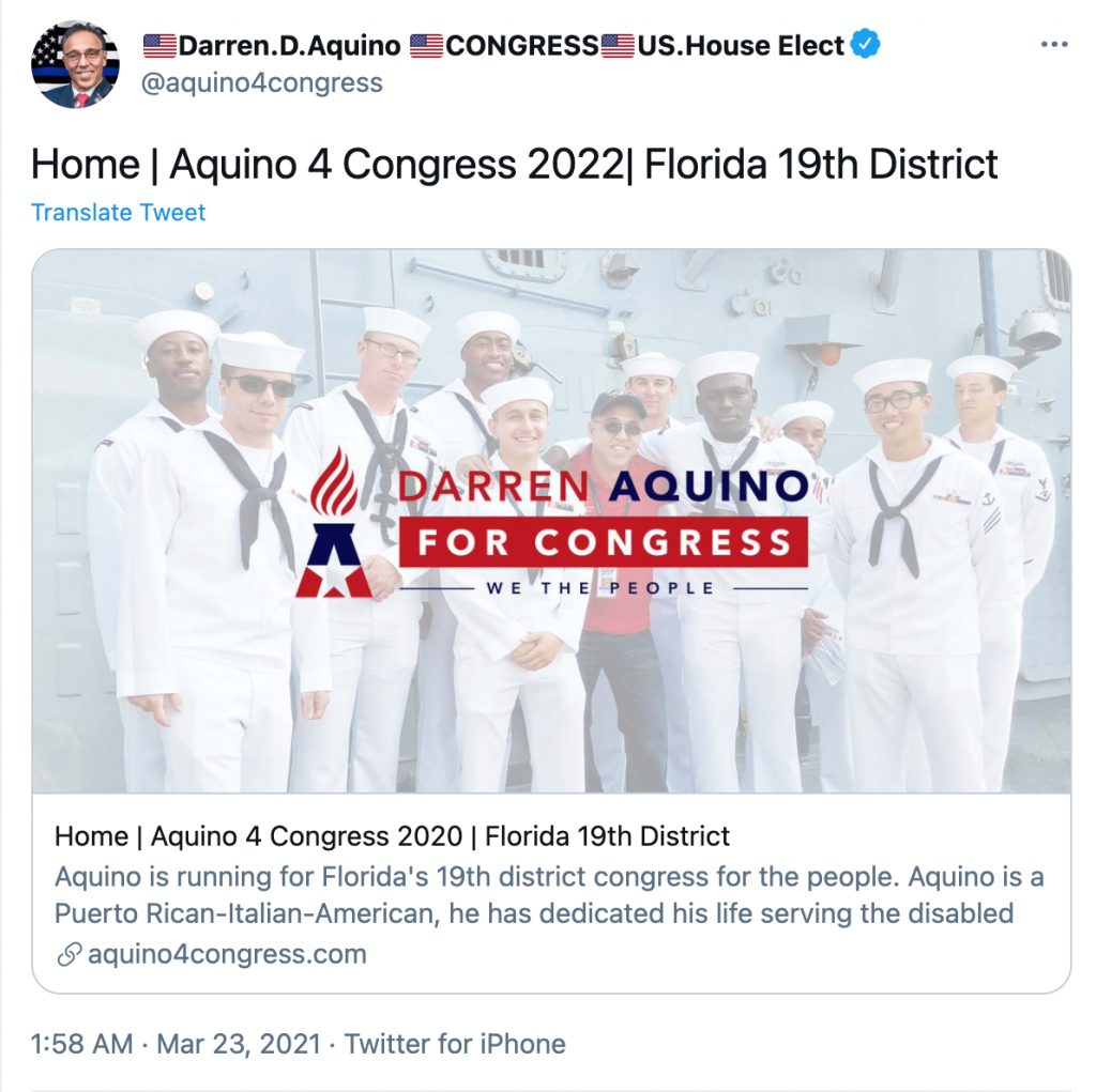 Darren Aquino 2022 campaign