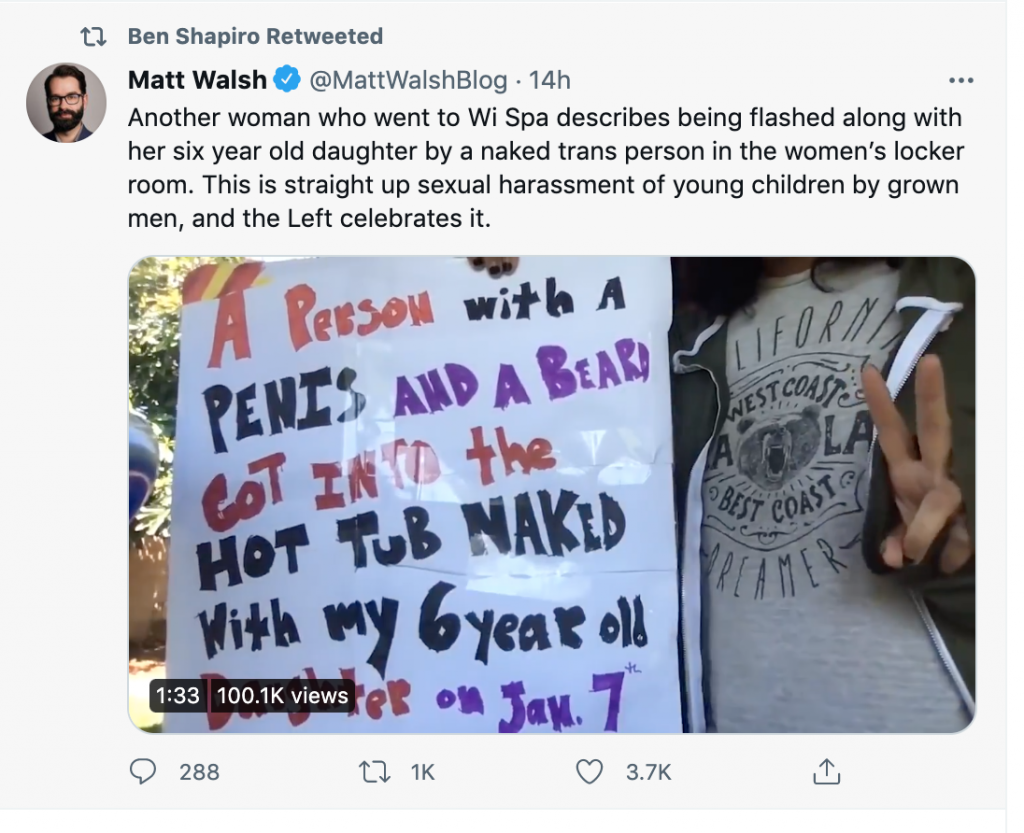 Matt Walsh spa tweet 2