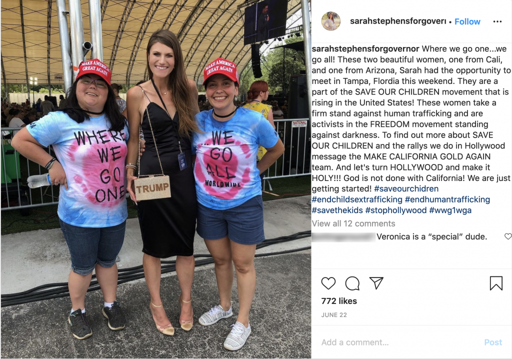 Sarah Stephens QAnon Instagram