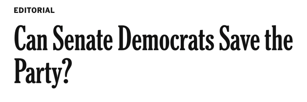 Can Senate Democrats Save the Party?