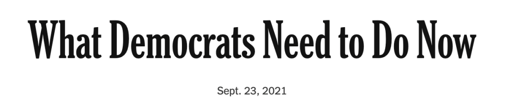 What Democrats Need to Do Now