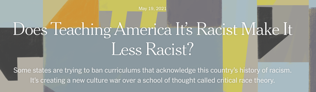 Does teaching America it's racist make it less racist