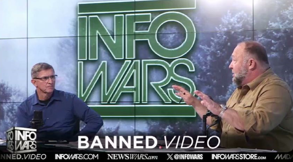 Former Trump national security adviser Mike Flynn says he’s been a fan of Alex Jones since 2008 (mediamatters.org)