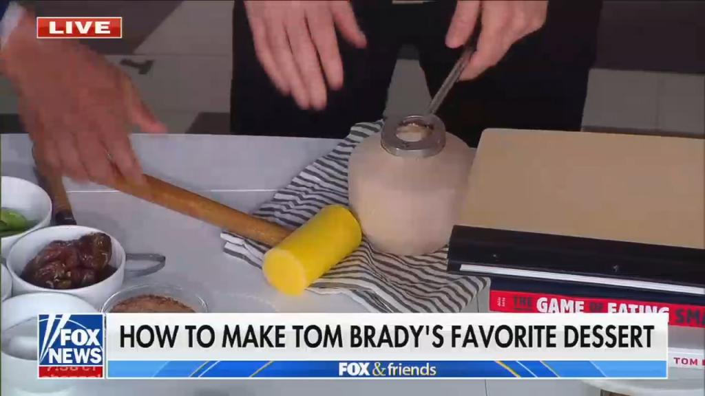 Fox & Friends showing how to make Tom Brady's favorite dessert