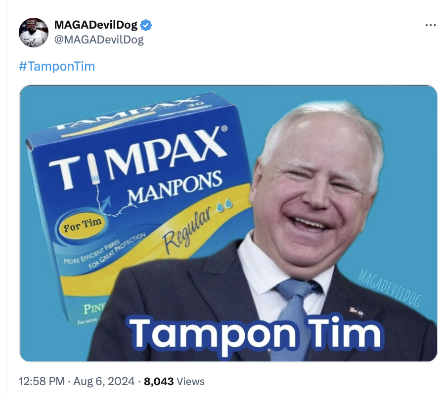 MAGA devil dog tampon tim