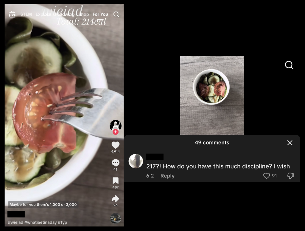 WIEIAD + comment, TikTok