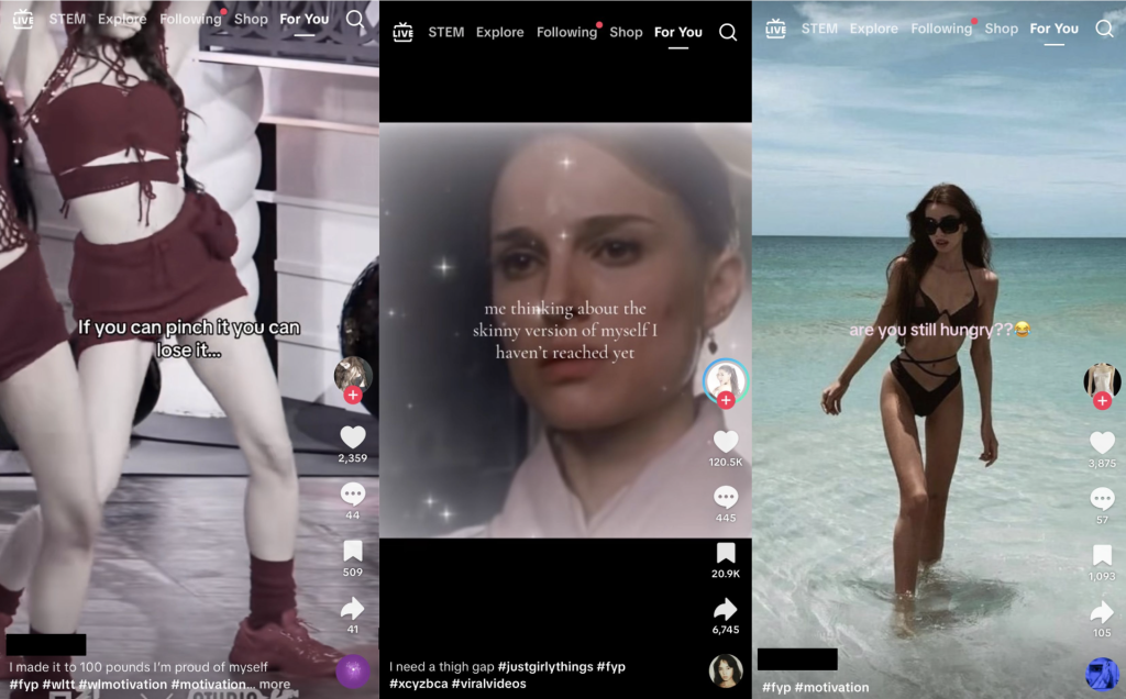 TikTok thin inspiration content