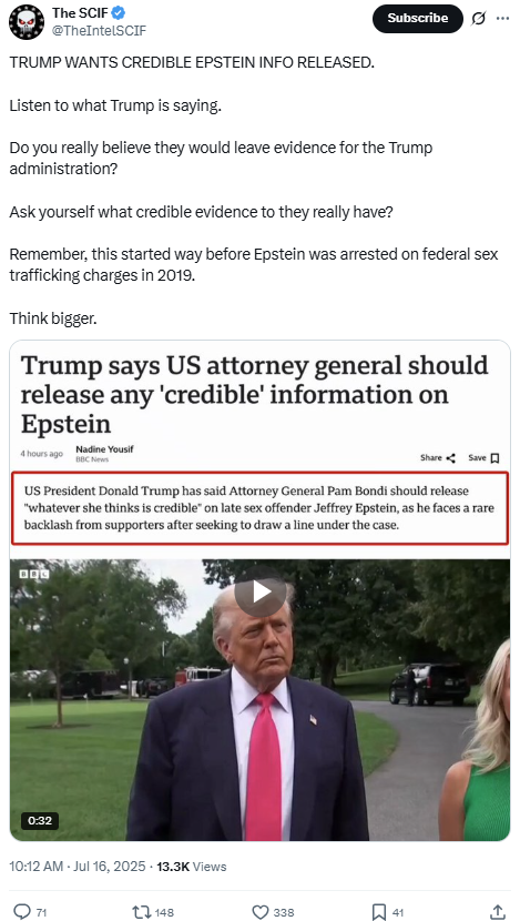 The SCIF Epstein