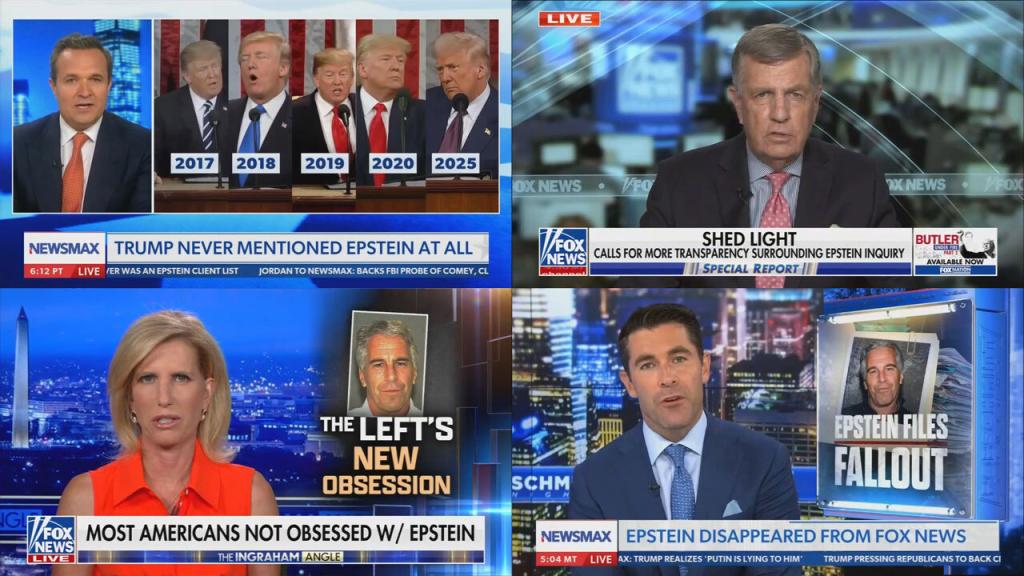 Epstein-related screenshot collage 
