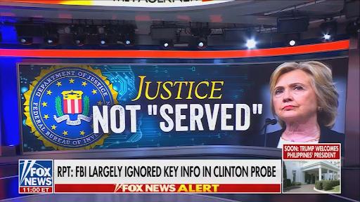 Fox News image on Hillary Clinton's email, from late July, 2025 