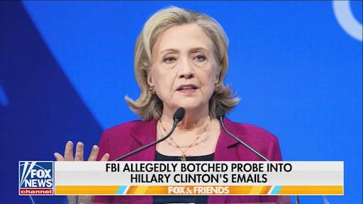 Fox News image on Hillary Clinton's email, from late July, 2025 