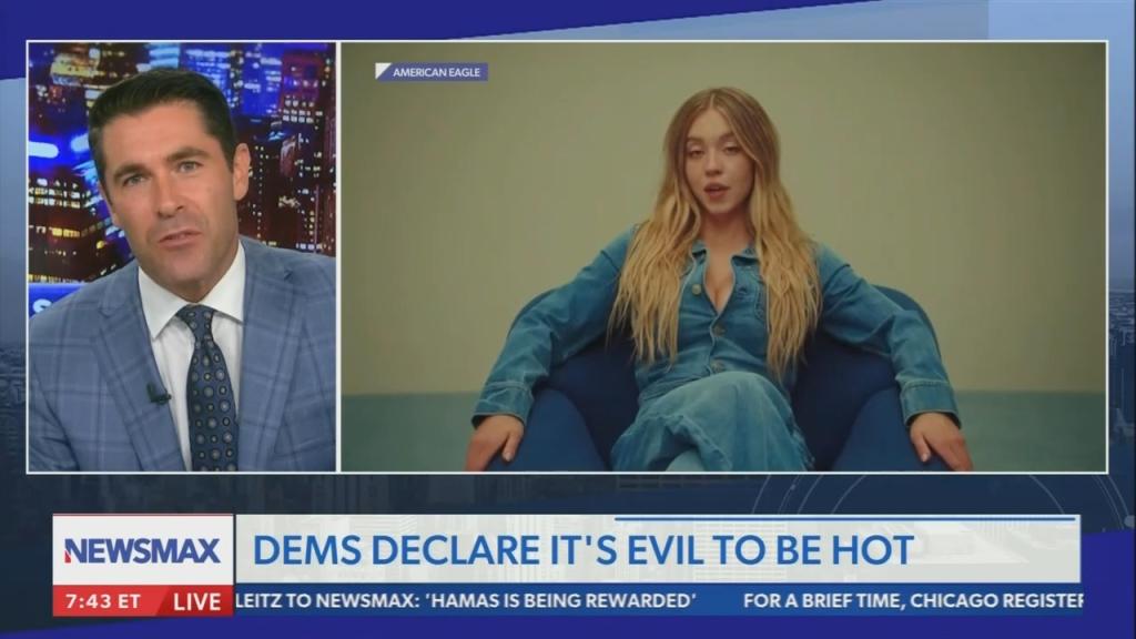Newsmax Sydney Sweeney screenshot