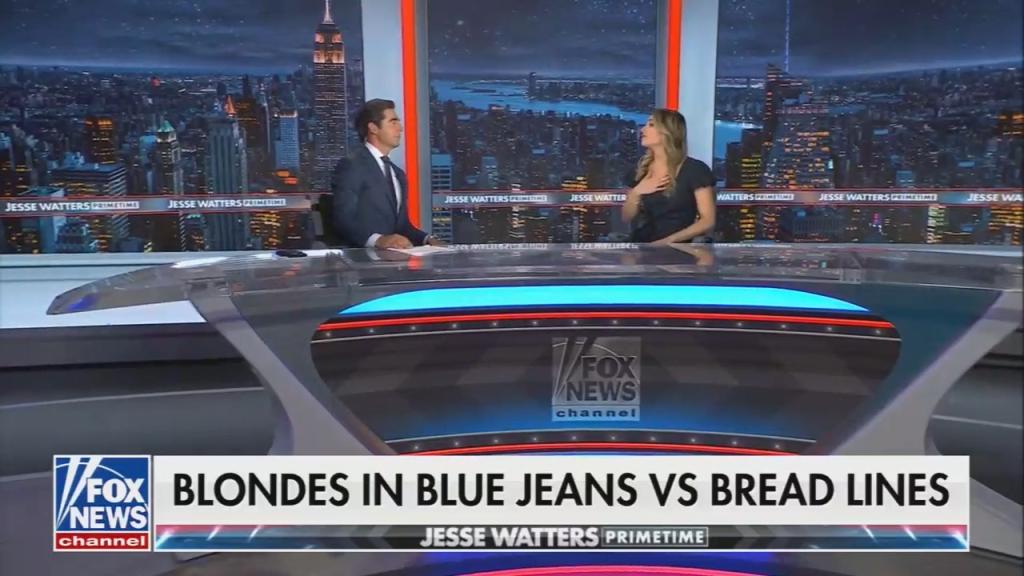 Jesse Watters discussing Sidney Sweeney