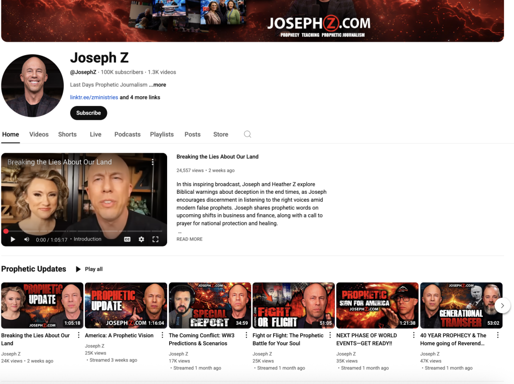 josef z youtube