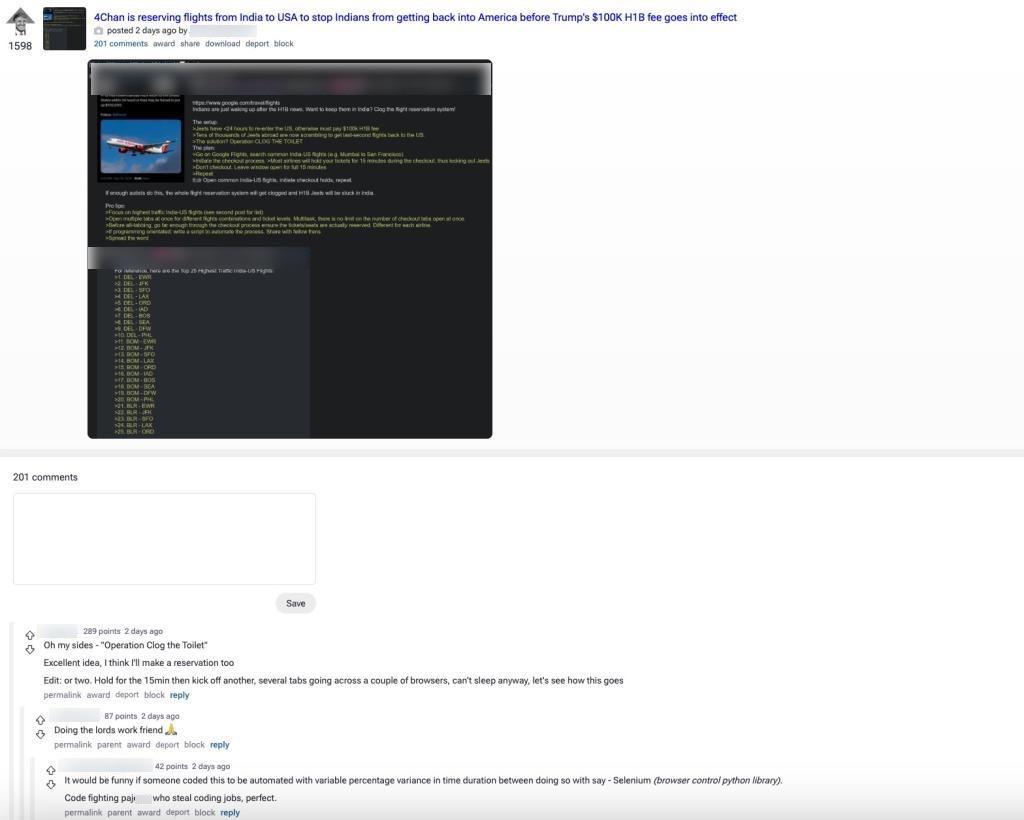 TheDonald 4chan H1B campaign1