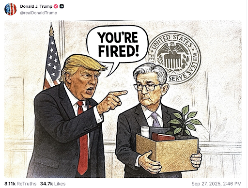 Trump Powell image