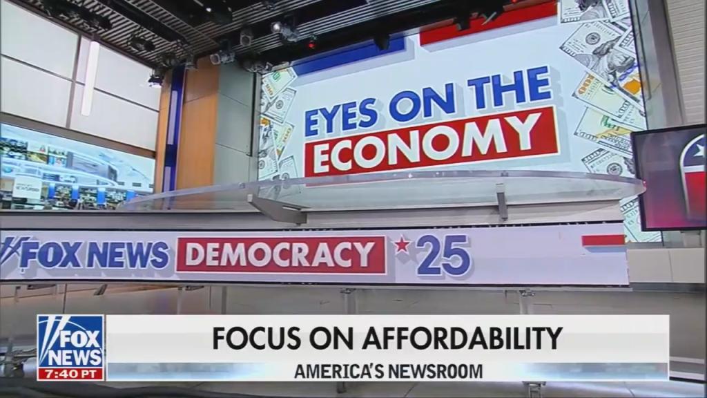 A Fox News graphic reading "Eyes on the economy" 