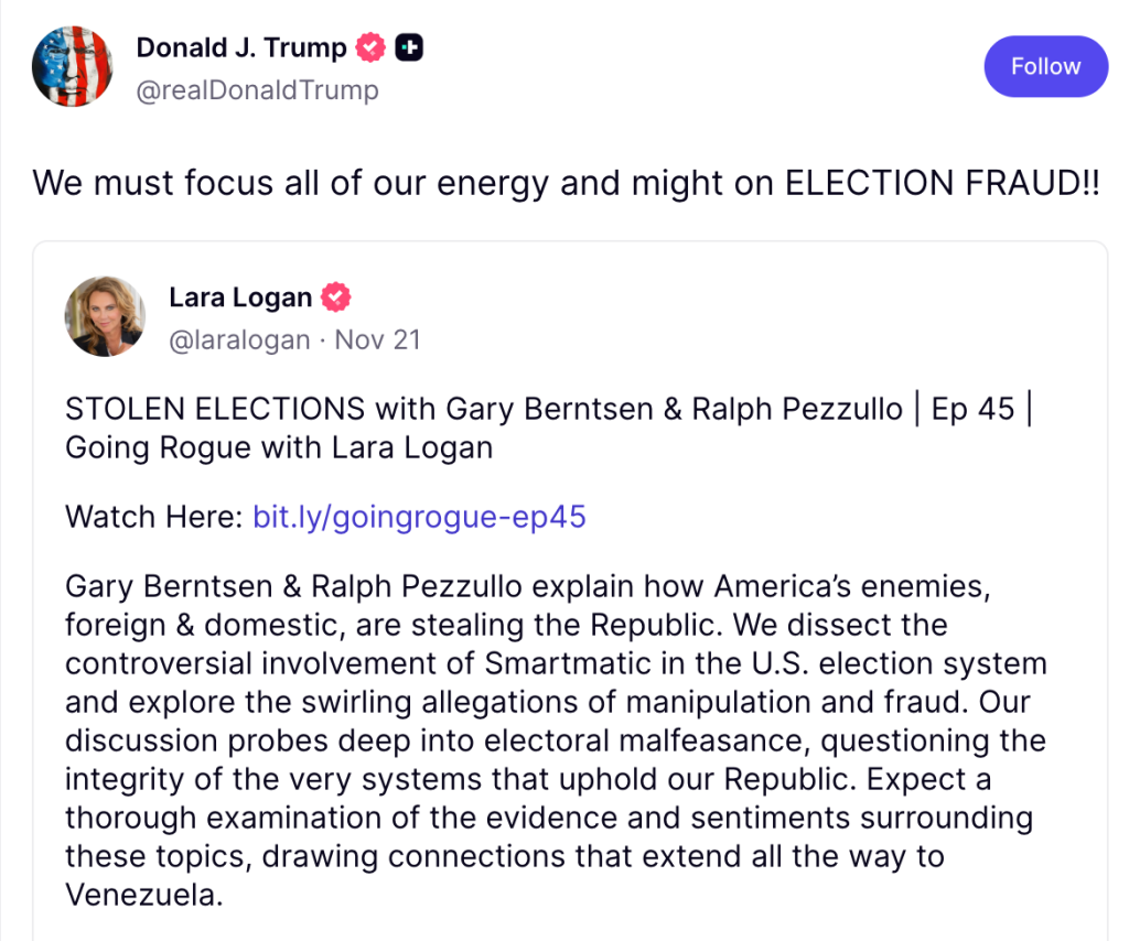 We must focus all of our energy and might on ELECTION FRAUD!!