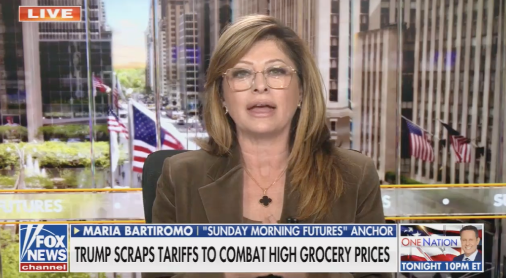 Maria Bartiromo spins high grocery prices under Donald Trump