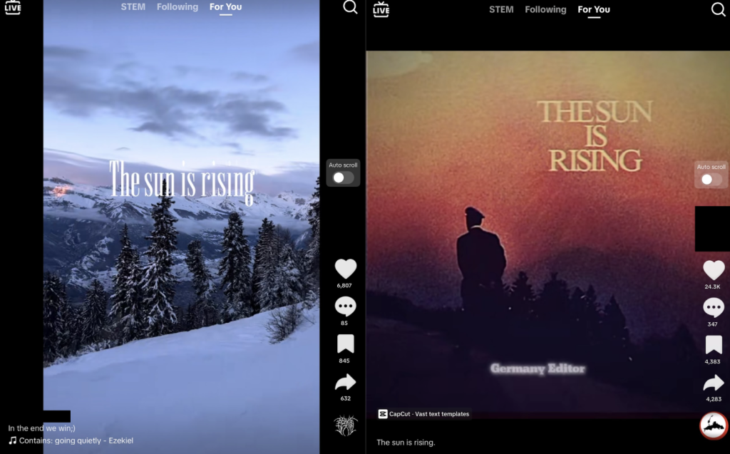 The sun is rising, TT