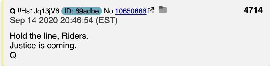 hold the line Q post