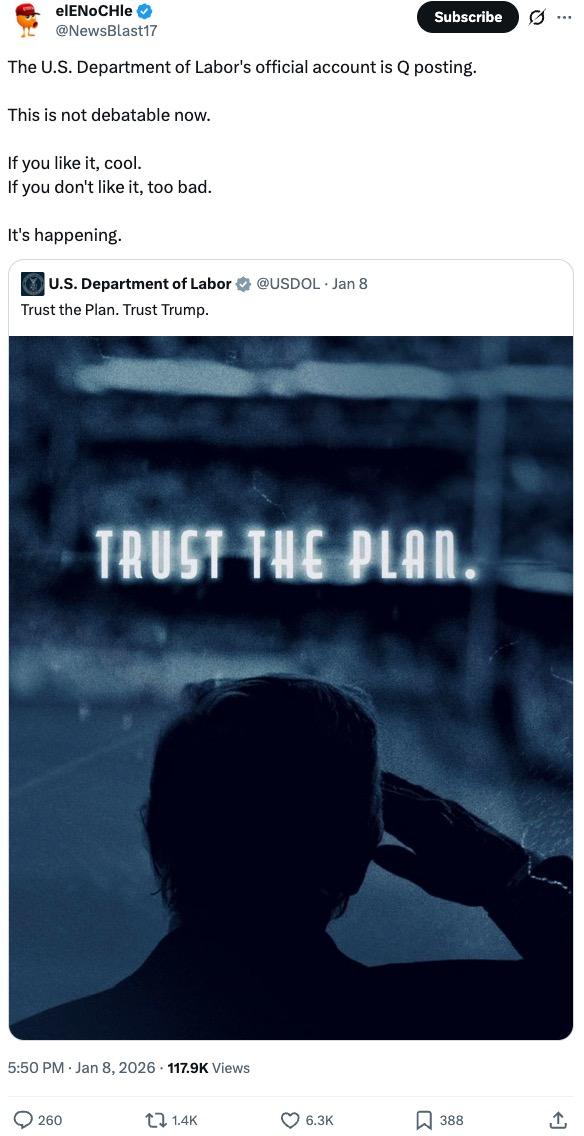 Enoch Labor Department posts