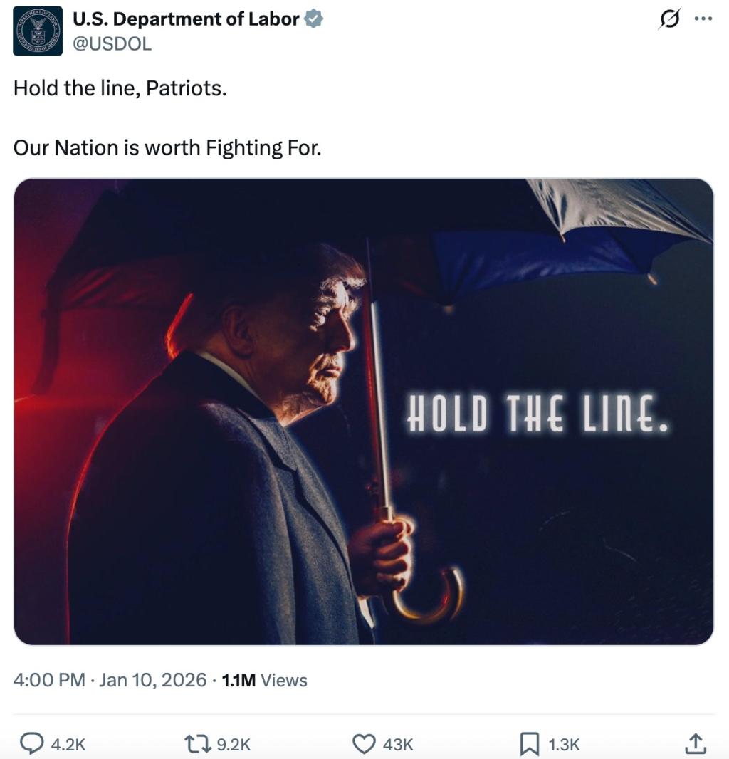 Labor Department QAnon phrase post3