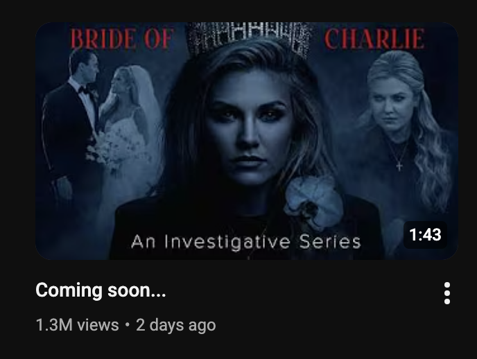 Bride of Charlie, YouTube view count
