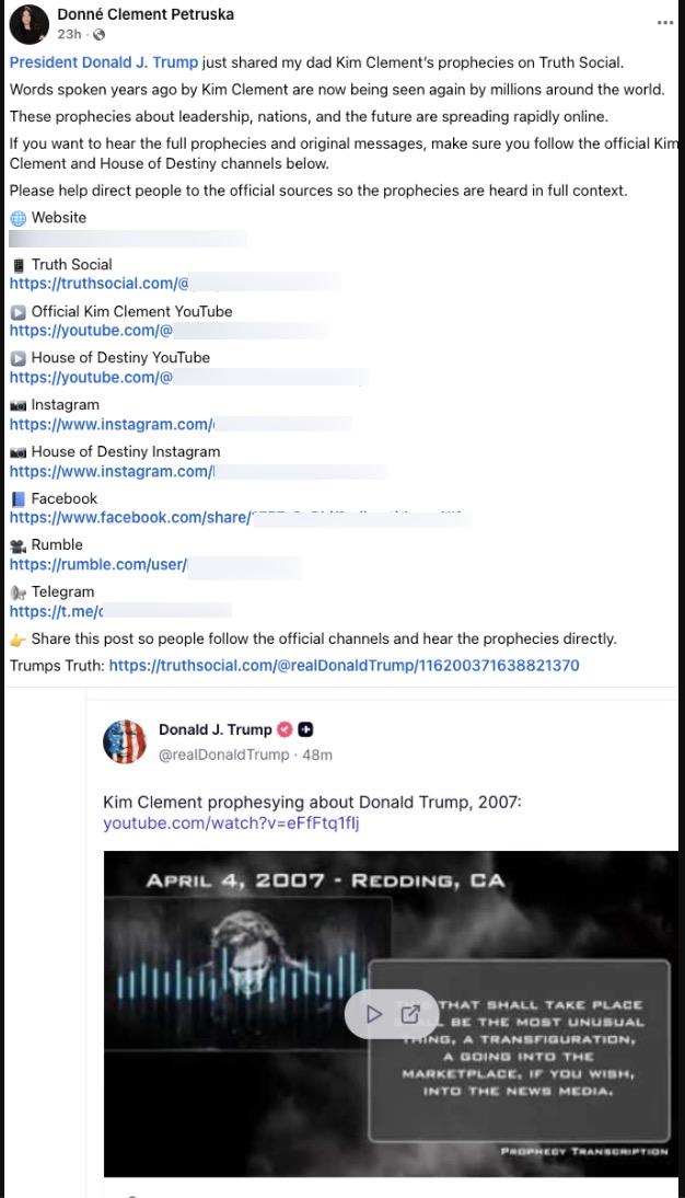 donne clement prophecy 3