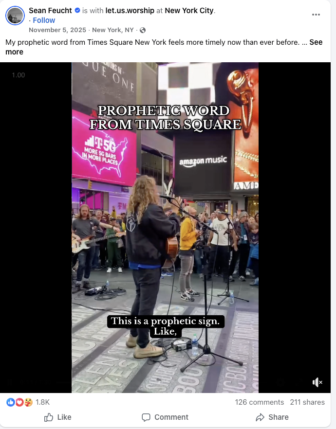 Sean Feucht prophetic words