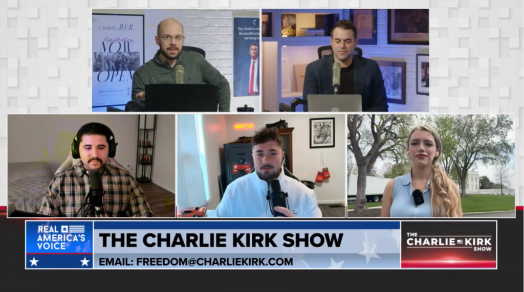TPUSA Frontlines personalities on The Charlie Kirk Show