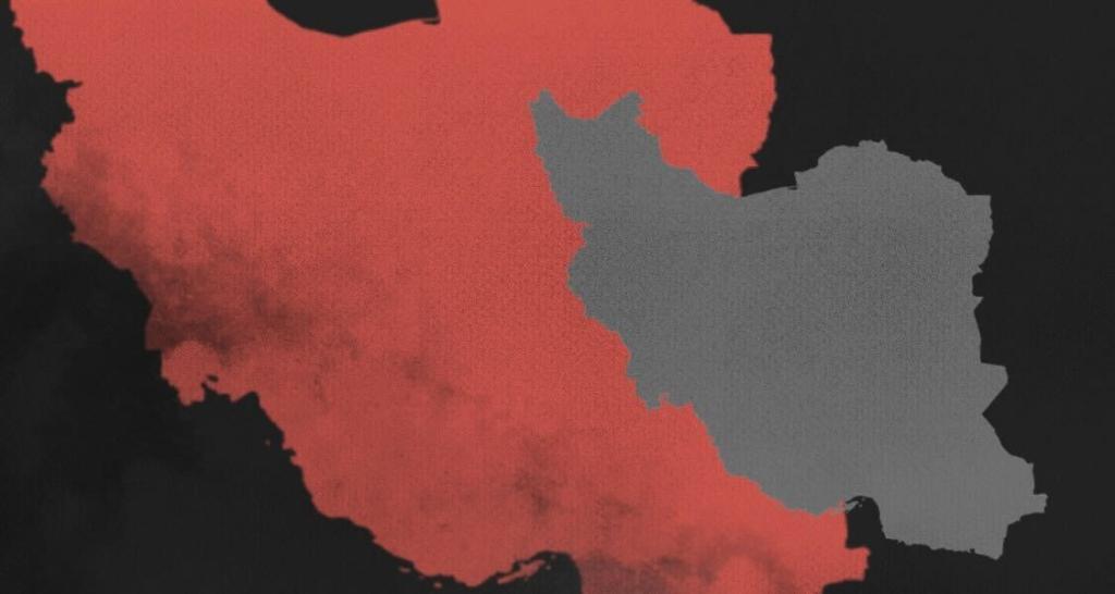 Iran image -- in red and gray