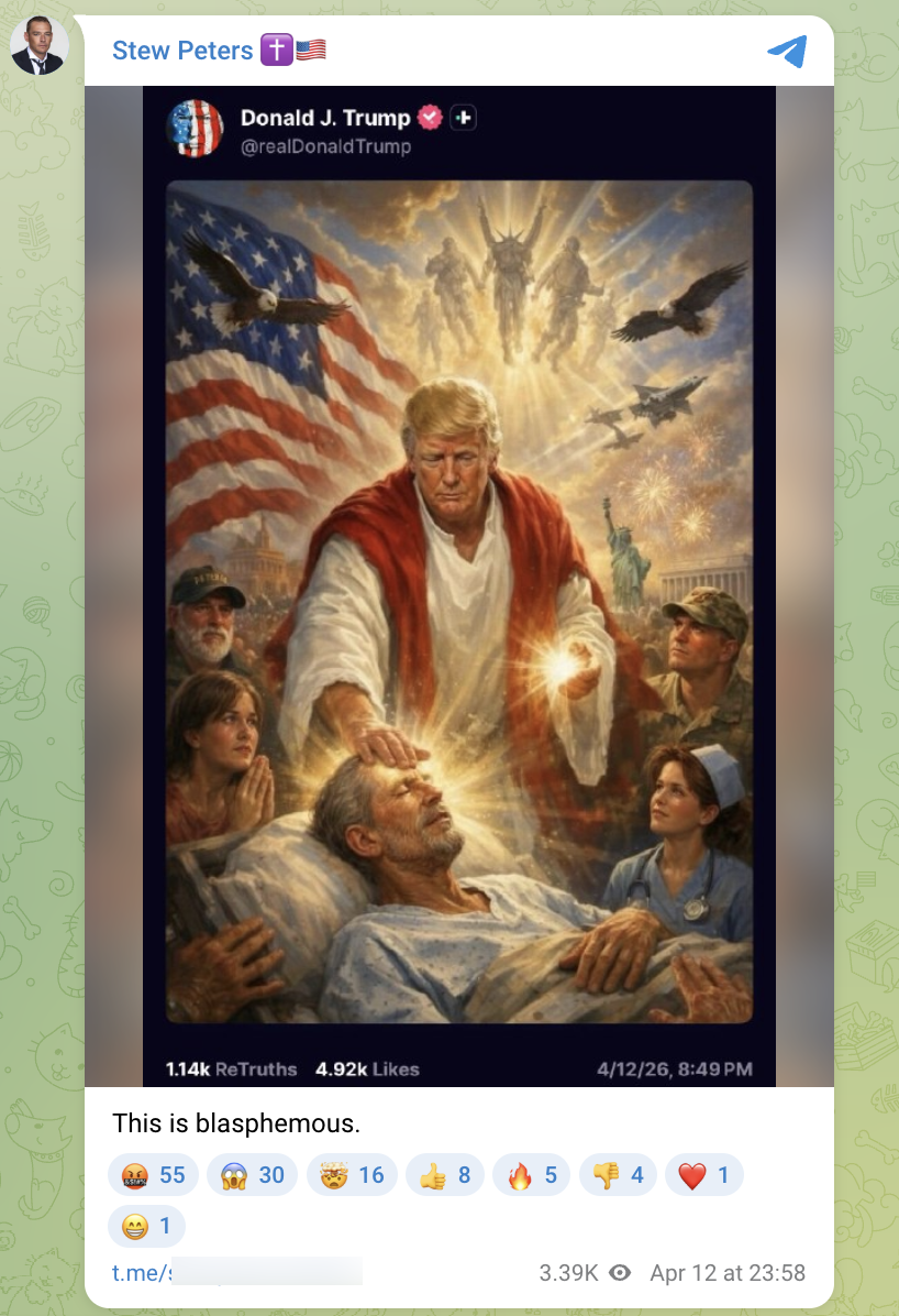 Stew Peters criticizes Trump post