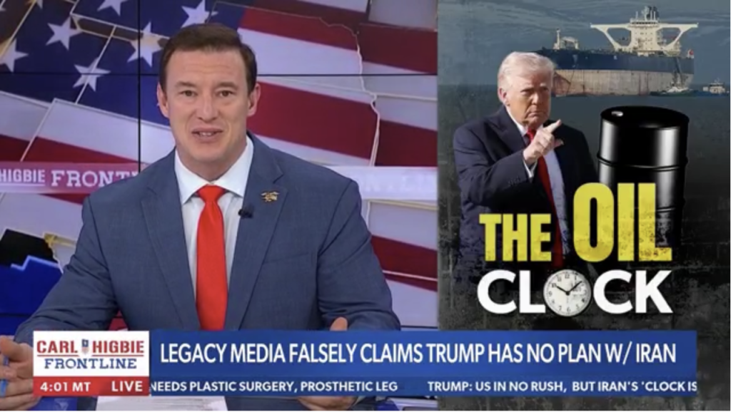 Chyron: Legacy media falsely claims Trump has no plan w/ Iran